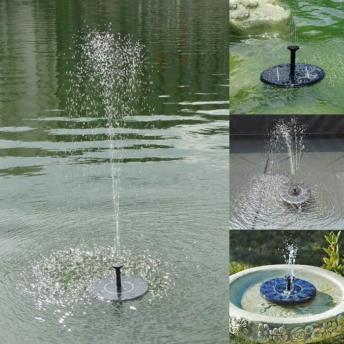 Enagua Mart 1PC Solar Floating Water Fountain - Bird Bath Pump for Garden and Patio