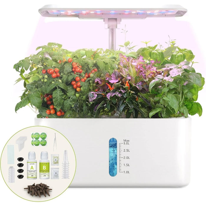 Enagua Mart Indoor Hydroponic Planting System - LED Growth Lights, Intelligent Water Pump