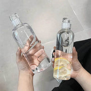 Enagua Mart 1000ml Large Capacity Glass Water Bottle - Time Scale Outdoor Drinkware for Milk, Juice, and Water - Enagua Mart