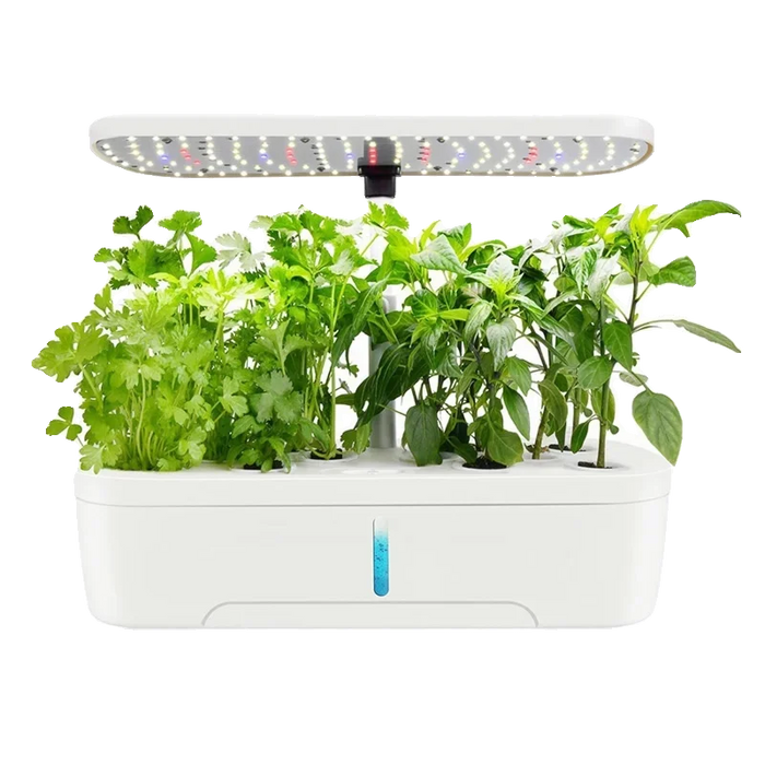 Enagua Mart Efficient Hydroponic Plant Growing Kit - Indoor Herb Garden with Smart LED Light System