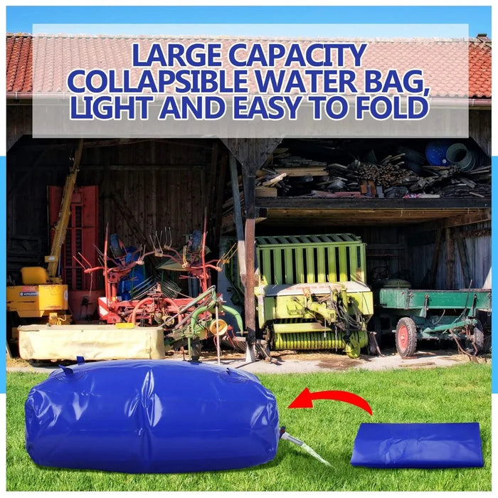 Enagua Mart Large Capacity Water Storage Bladder - Foldable Portable Rainwater Bag for Emergency Use