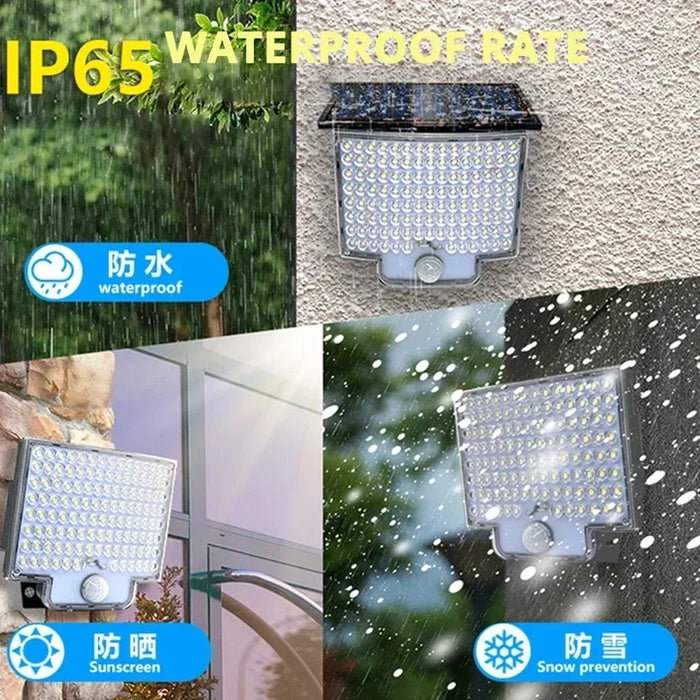 Enagua Mart 106LED Split Solar Lamp 3 Lighting Modes - PIR Motion Sensor Waterproof Garden Garage Lamp