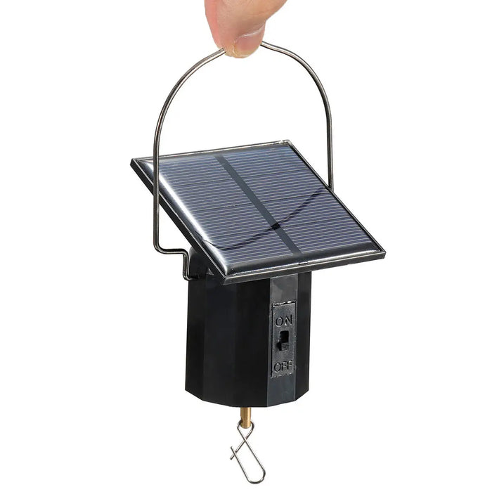 Enagua Mart Wind Spinner Solar Motor - Outdoor Solar-Powered Wind Chime Ornament