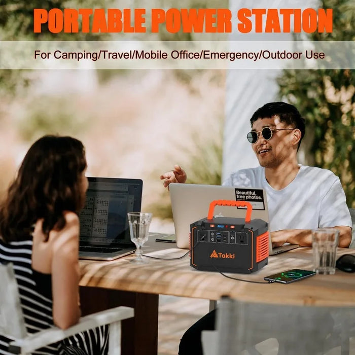 Enagua Mart 350W Peak Solar Generator - Portable Power Station with 40W Solar Panels Included