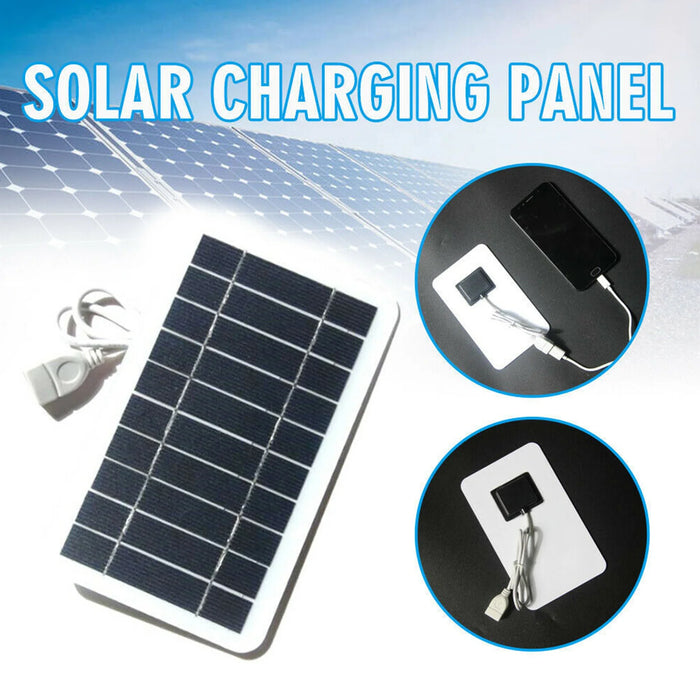 Enagua Mart 2W USB Solar Charger Panel - Portable 5V Mini Solar Charger for Phones and Travel Use