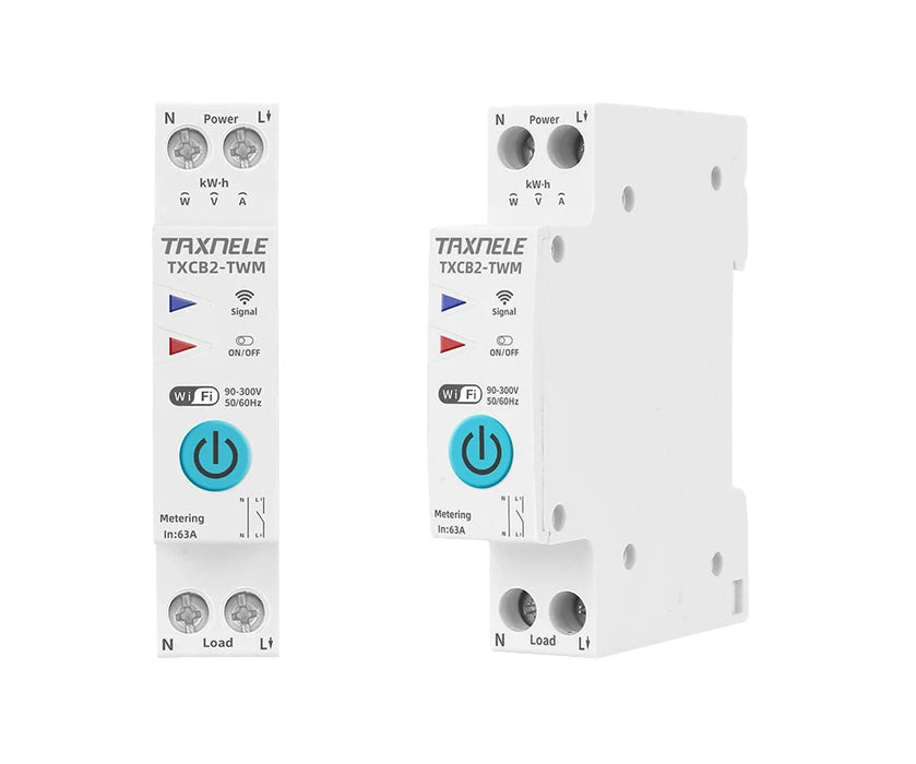 Enagua Mart Tuya WiFi Smart Circuit Breaker – Power Metering Energy Meter with Remote Control