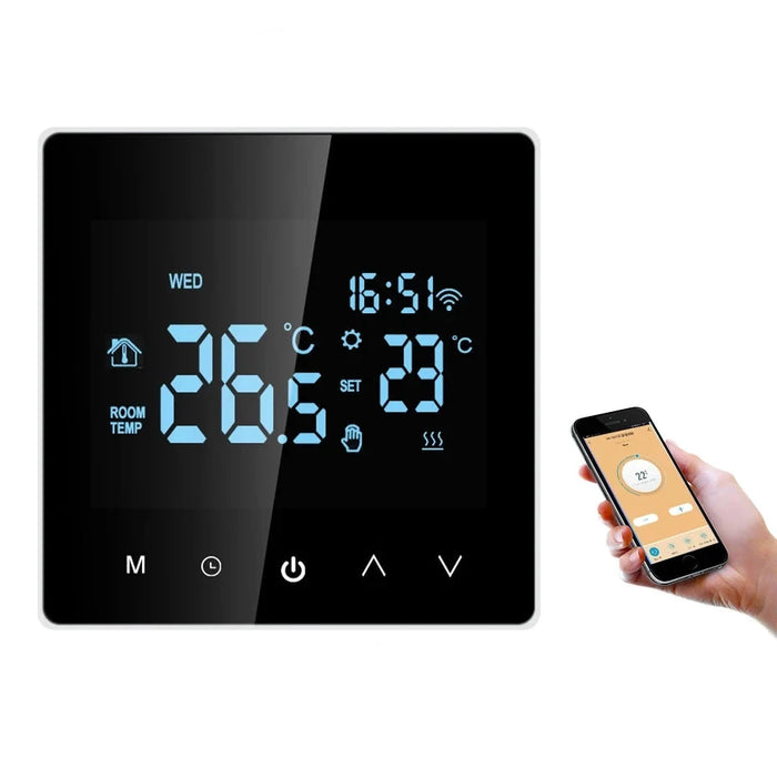 Enagua Mart Smart WiFi Heating Thermostat - Tuya Compatible Temperature Controller for Water, Gas, and Electric Heating Systems