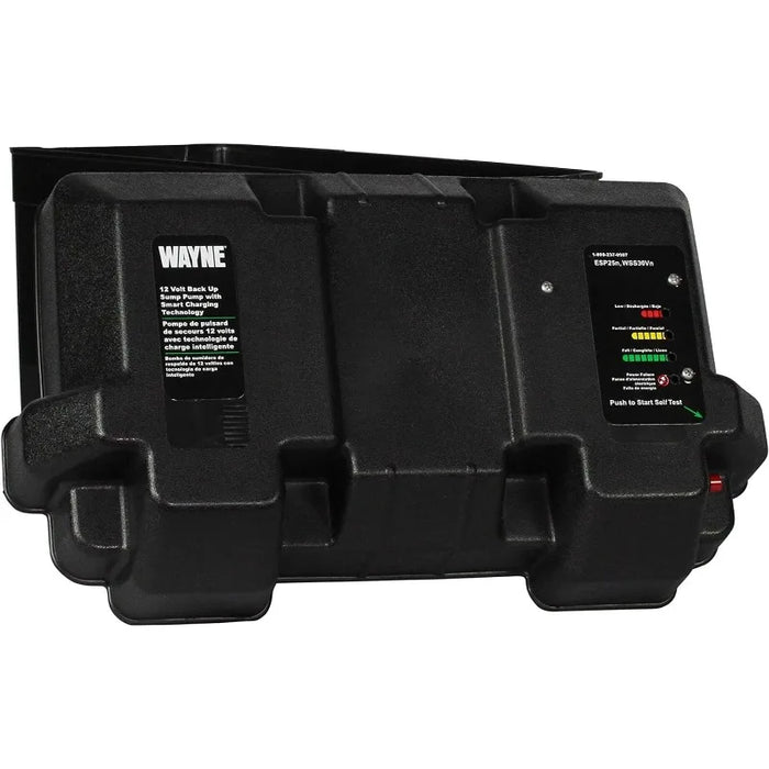 Enagua Mart Wayne 1/2HP Basement Sump Pump System - With Integrated Vertical Float Switch and 12V Battery Backup Capability