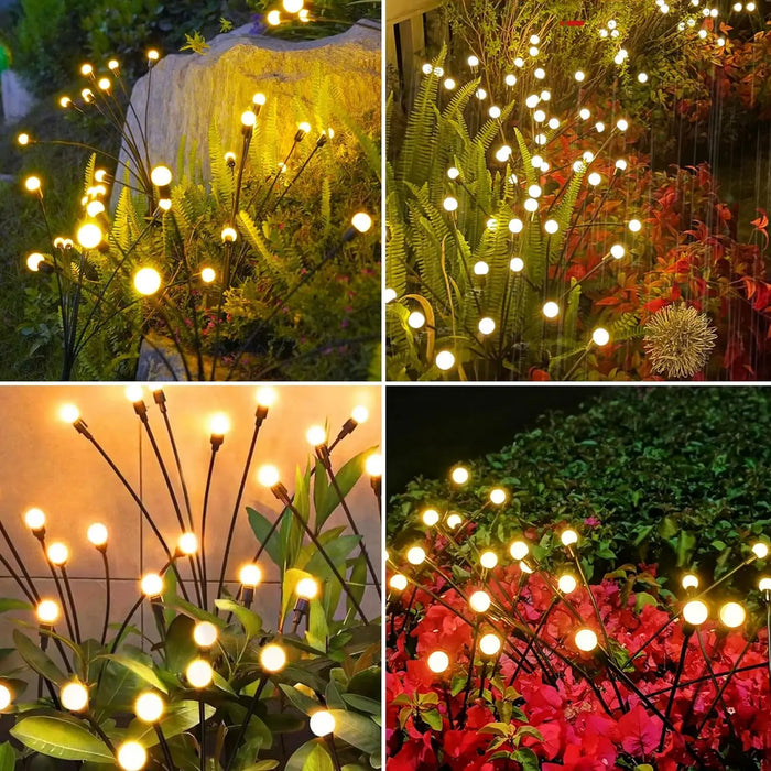 Enagua Mart 10 LED Solar Garden Lights - Firefly Waterproof Outdoor Lights