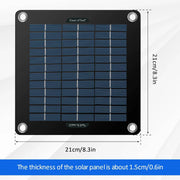 Enagua Mart 10W Solar Panel Kit - 12V Waterproof Solar Trickle Charger for Car, RV, and Boat - Enagua Mart