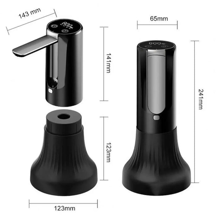 Enagua Mart Foldable Water Bottle Pump - Automatic Dispenser for Home Use, Button-Controlled Portable Electric Pump