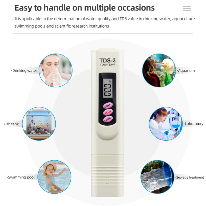 Enagua Mart Portable Pen Digital Water Meter Filter - TDS Water Quality Purity Tester