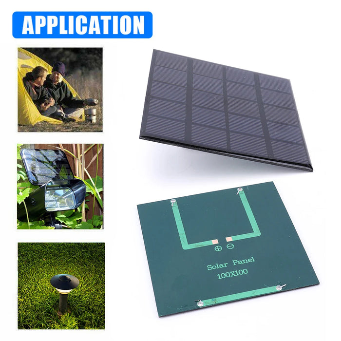 Enagua Mart Solar Panel Outdoor - 3W 2W 1.5W 5V DIY Solar Cells System for Low Power Electrical Devices