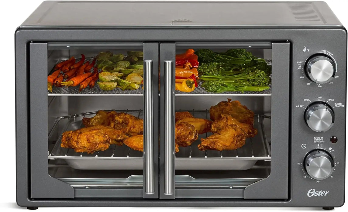 Enagua Mart Extra Large French Door Air Fry Countertop Oven - Stainless Steel