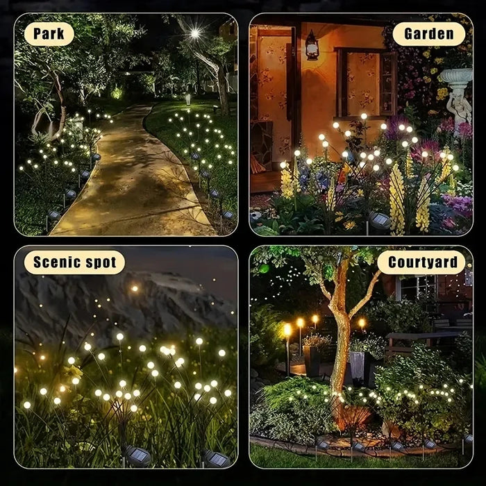 Enagua Mart 6/8/10L Solar Firefly Lights - Waterproof Outdoor Garden Decoration