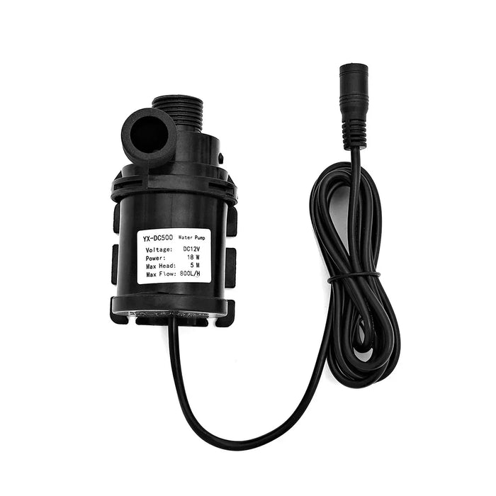 Enagua Mart 800L/H 5M DC 12V/24V Solar Brushless Motor Water Pump - Submersible Water Circulation Pump