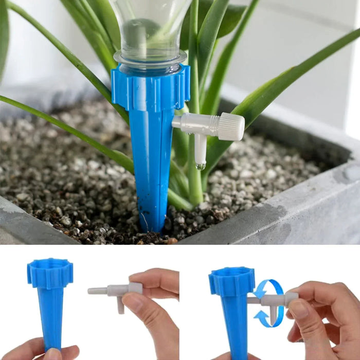 Enagua Mart Self-Watering Kits - Automatic Drip Irrigation System, Adjustable Control Watering Spike for Greenhouse and Plants