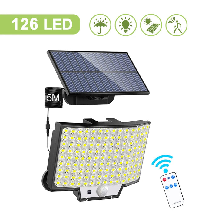 Enagua Mart 348 LED Solar Lamp Outdoor - Motion Sensor Security Light