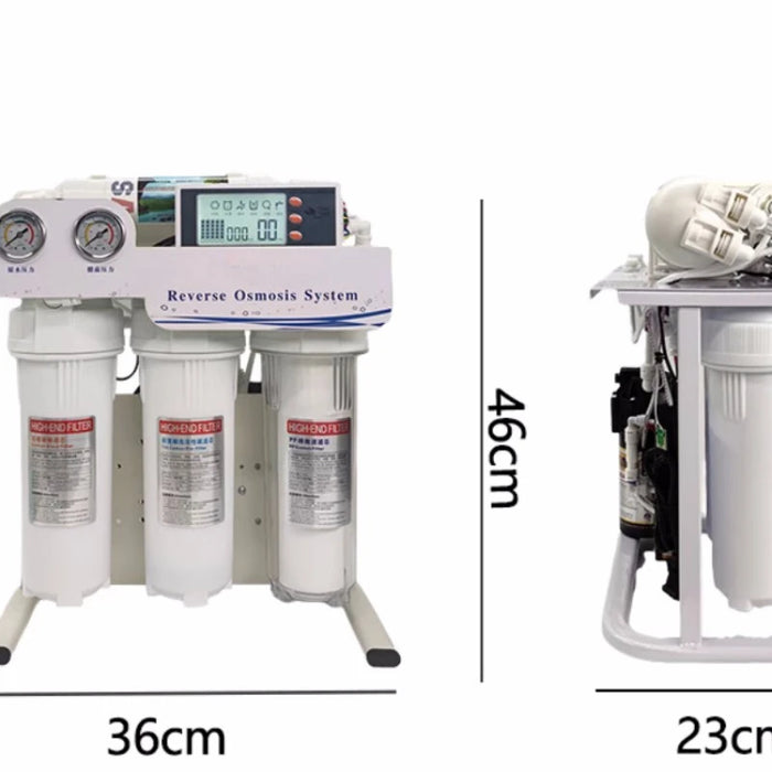 Enagua Mart 800-1200-1600 GPD Level 5 RO System - Smart Auto Water Purifier with Aquarium Filter