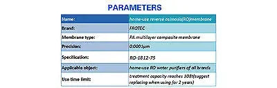 Enagua Mart 75 GPD RO Membrane Replacement Filter - Reverse Osmosis Filtration System