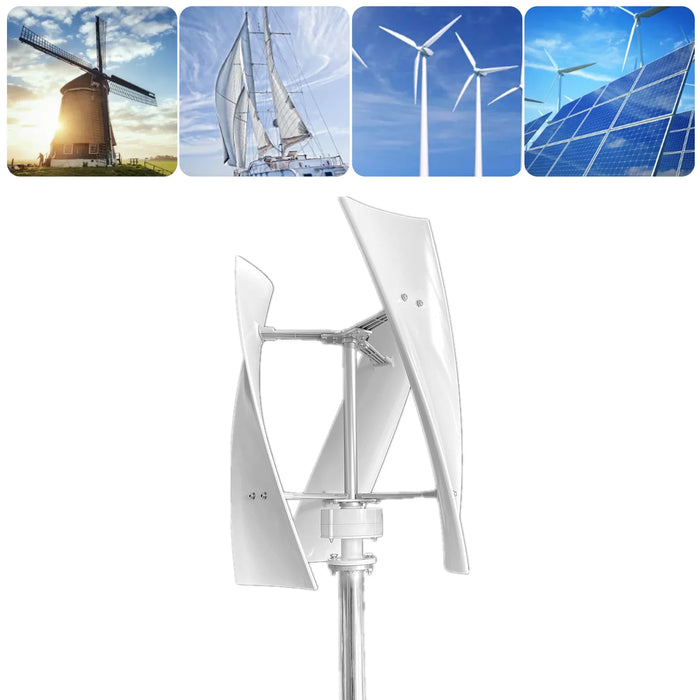 Enagua Mart 300W Maglev Vertical Wind Turbine - Aerodynamic GFRP Blade for Quiet Wind Power Generation