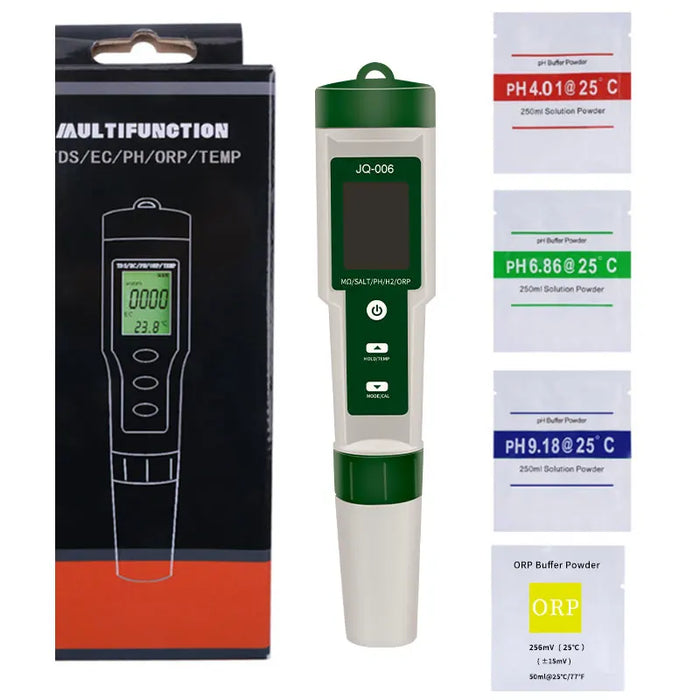 Enagua Mart 10-in-1 Water Quality Monitor - pH, EC, TDS, ORP, and Temperature Tester