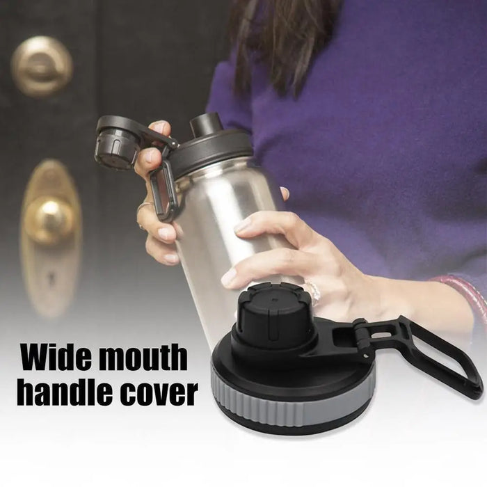 Enagua Mart Wide Mouth Water Bottle Cup Straw Flip Lid Cap Replacement Cover for Flask