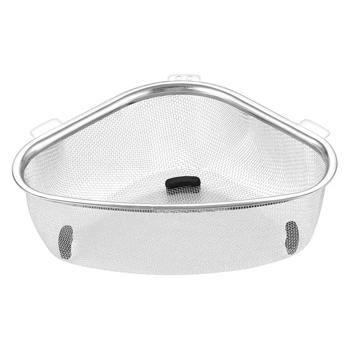 Enagua Mart Stainless Steel Triangle Sink Drain Basket - Food Debris and Waste Strainer for Home Use