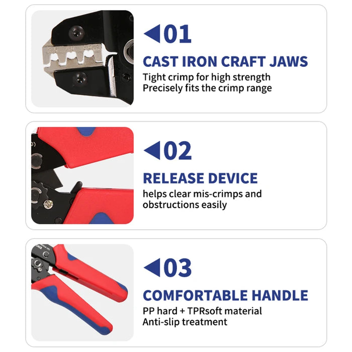 Enagua Mart SN-2546B Solar Photovoltaic Connectors Plier Crimping Tool Set