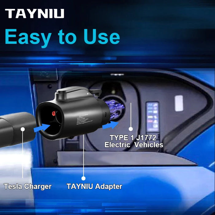 Enagua Mart Tayniu NACS to J1772 Charging Adapter - Max 80A 250V Compatibility