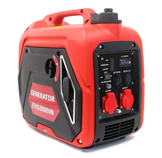 Enagua Mart 2KW Super Silent Mini Gasoline Generator - Digital Inverter with Practical Handle