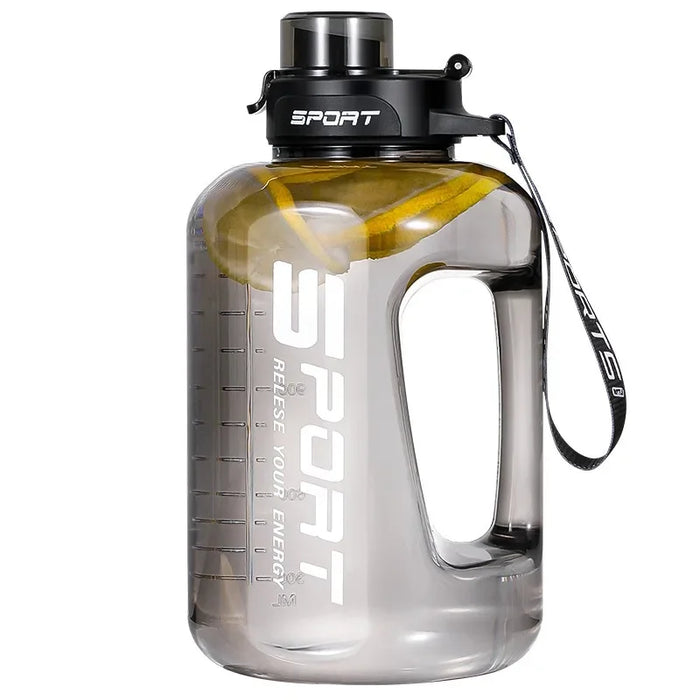 Enagua Mart Large Capacity Sports Water Bottle - 1.2L, 1.7L, 2.5L with Straw and Portable Design