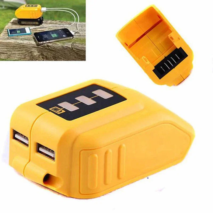 Enagua Mart USB Converter Charger - For Dewalt 14.4V/18V/20V Li-ion Battery, DCB090 USB Charging Adapter