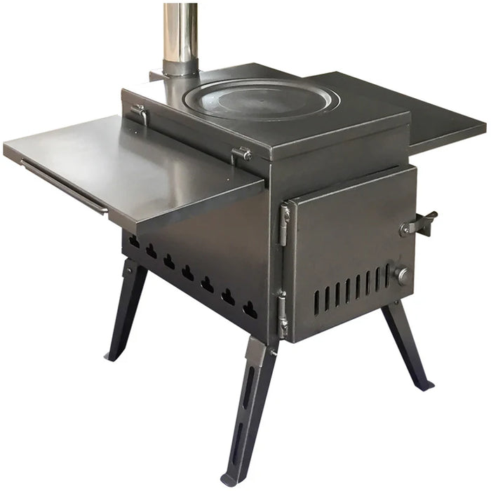 Enagua Mart Wood Stove Portable Barbecue Stove - Multifunctional Smokeless Folding Cooker for Camping