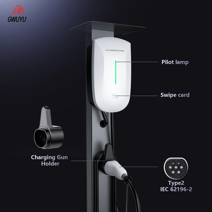 Enagua Mart EV Charging Station - 7.6kW/11kW/22kW Type 2 Wallbox with App Control