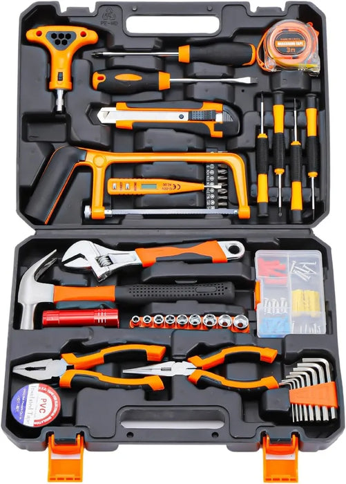 Enagua Mart 84-Piece Professional Home Tool Kit - Ideal for Household Repair, DIY Crafts