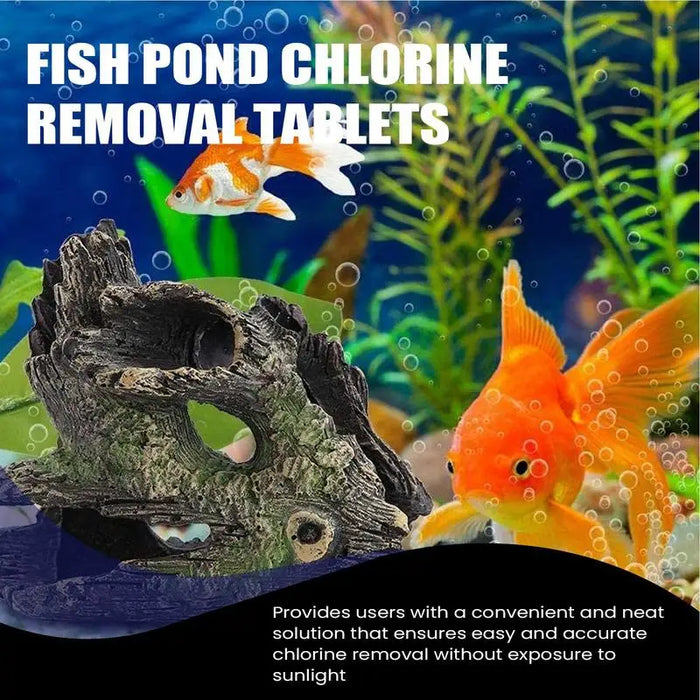 Enagua Mart Fish Pond Chlorine Removal Tablets - Aquarium Water Purifier and Algae Remover