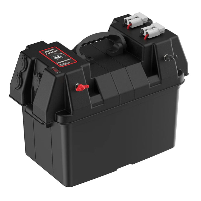 Enagua Mart Lithium Battery Box - Deep Cycle LiFePO4 Battery Storage for Solar, Boat, and RV Camping