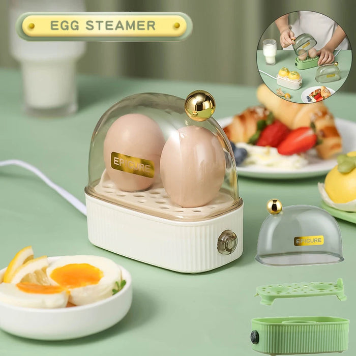 Enagua Mart Electric Egg Cooker - Multifunctional Mini Egg Steamer & Breakfast Cooking Machine