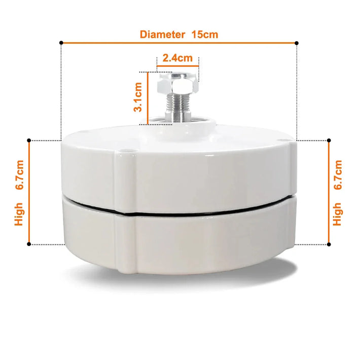 Enagua Mart 500W Low-Speed Permanent Magnet Alternator - 12V/24V 3-Phase AC Gearless Generator for Wind and Water Turbines