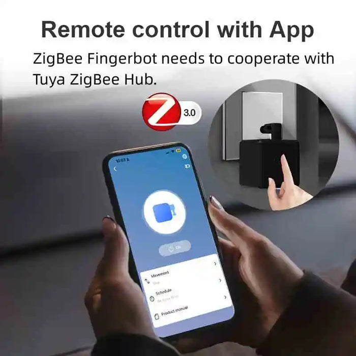 Enagua Mart ZigBee Smart Fingerbot Plus - Smart Life Control Switch Pusher with Alexa and Google Home Integration