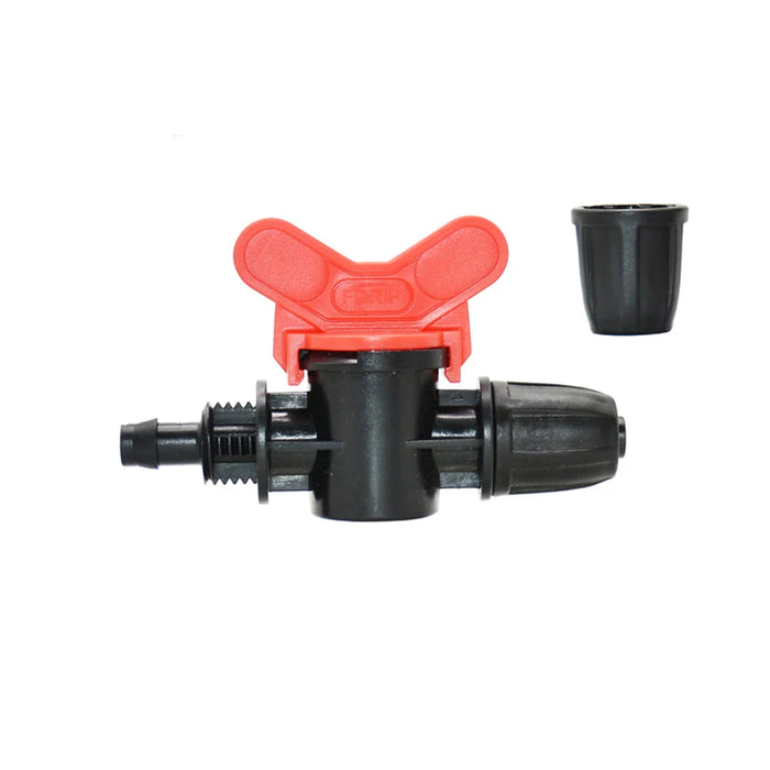 Enagua Mart Irrigation Garden Hose Barb Connector - 3/8" Tee, Elbow, and End Plug Fittings for Drip Irrigation Systems