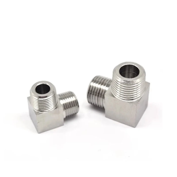 Enagua Mart High-Pressure 90-Degree Elbow Coupler - Stainless Steel, 1/8" to 1" Sizes for Water and Gas