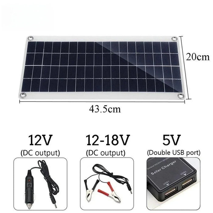 Enagua Mart 1000W Solar Panel Kit - 12V Solar Cell with 10A/100A Controller for Phones, RVs, Cars, Caravans, Home, and Camping