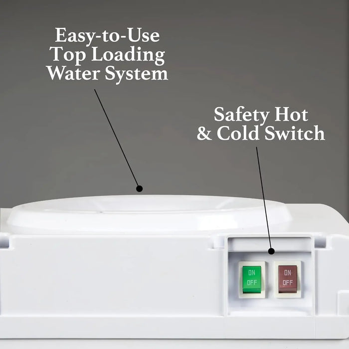 Enagua Mart Top-Loading Hot and Cold Water Dispenser - Includes Child Safety Features