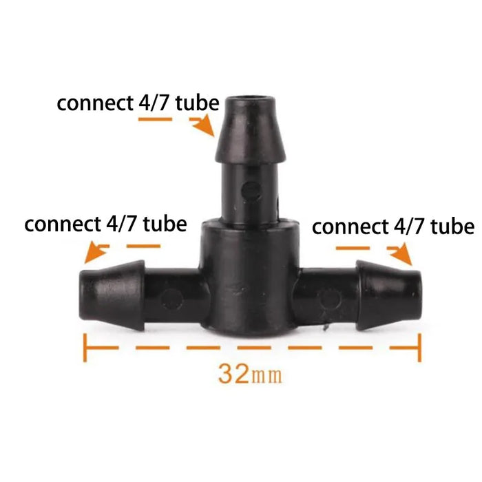 Enagua Mart 4-7 PE Hose Water Sprinkler Micro Flow Dripper - 8-Holes Drip Head for Garden Irrigation