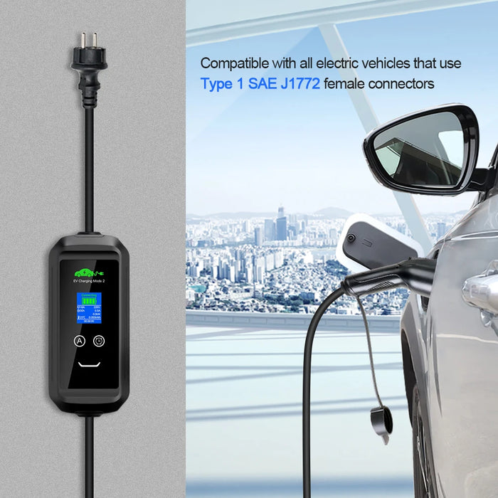 Enagua Mart Kolanky EV Charger Plug Adapter - Type 1 EVSE SAE J1772 Converter