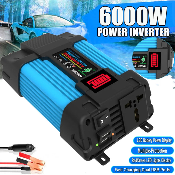 Enagua Mart Solar Power Generation System - 6000W Inverter, 110V/220V, 12V 30A Controller