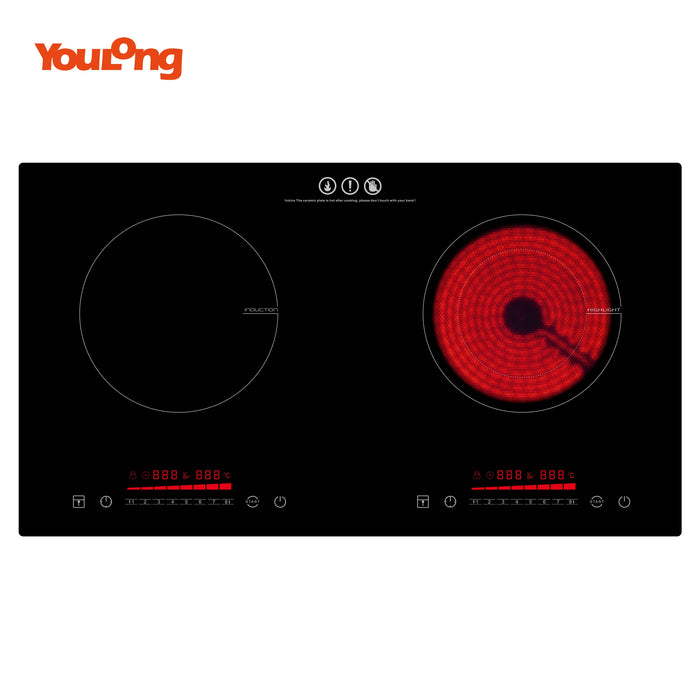 Enagua Mart Double Burner High-Quality Induction Cooktop - Portable and Energy Efficient for Home and Outdoor Use