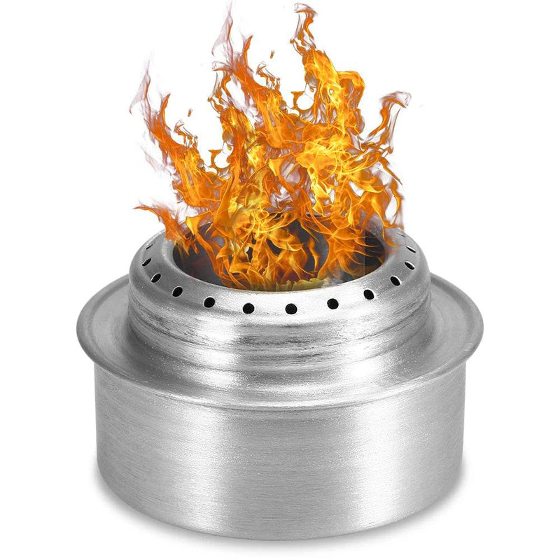 Enagua Mart Lixada Camping Stove - Ultralight Aluminum Alloy Alcohol Stove with Lid for Hiking, Picnics, and Outdoor Cooking - Enagua Mart